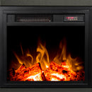 Farmhouse TV Stand, Fireplace TV Stand, Wood Entertainment Center Media Console with Storage,Black - Atlantic Fine Furniture Inc