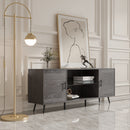 TV Stand Mid-Century Wood Modern Entertainment Center Adjustable Storage Cabinet TV Console for Living Room - Atlantic Fine Furniture Inc