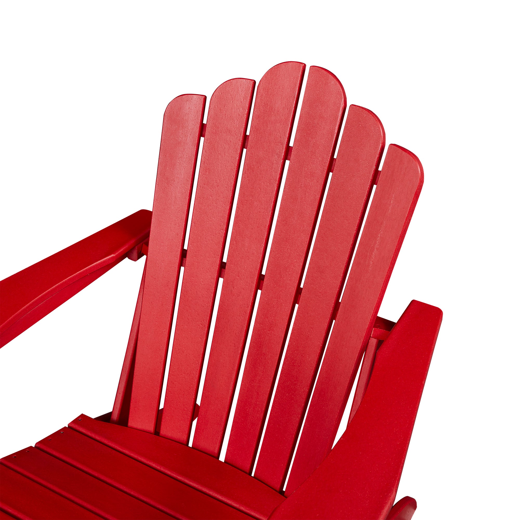 Classic Outdoor Adirondack Chair Set of 2 for Garden Porch Patio Deck Backyard, Weather Resistant Accent Furniture, Red - Atlantic Fine Furniture Inc