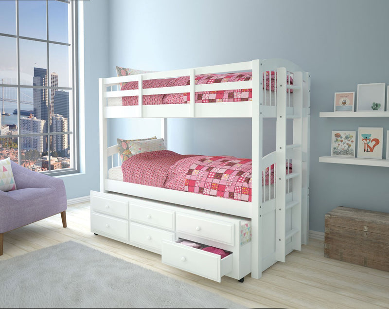 The Micah bunk bed is the perfect solution for shared or small spaces.