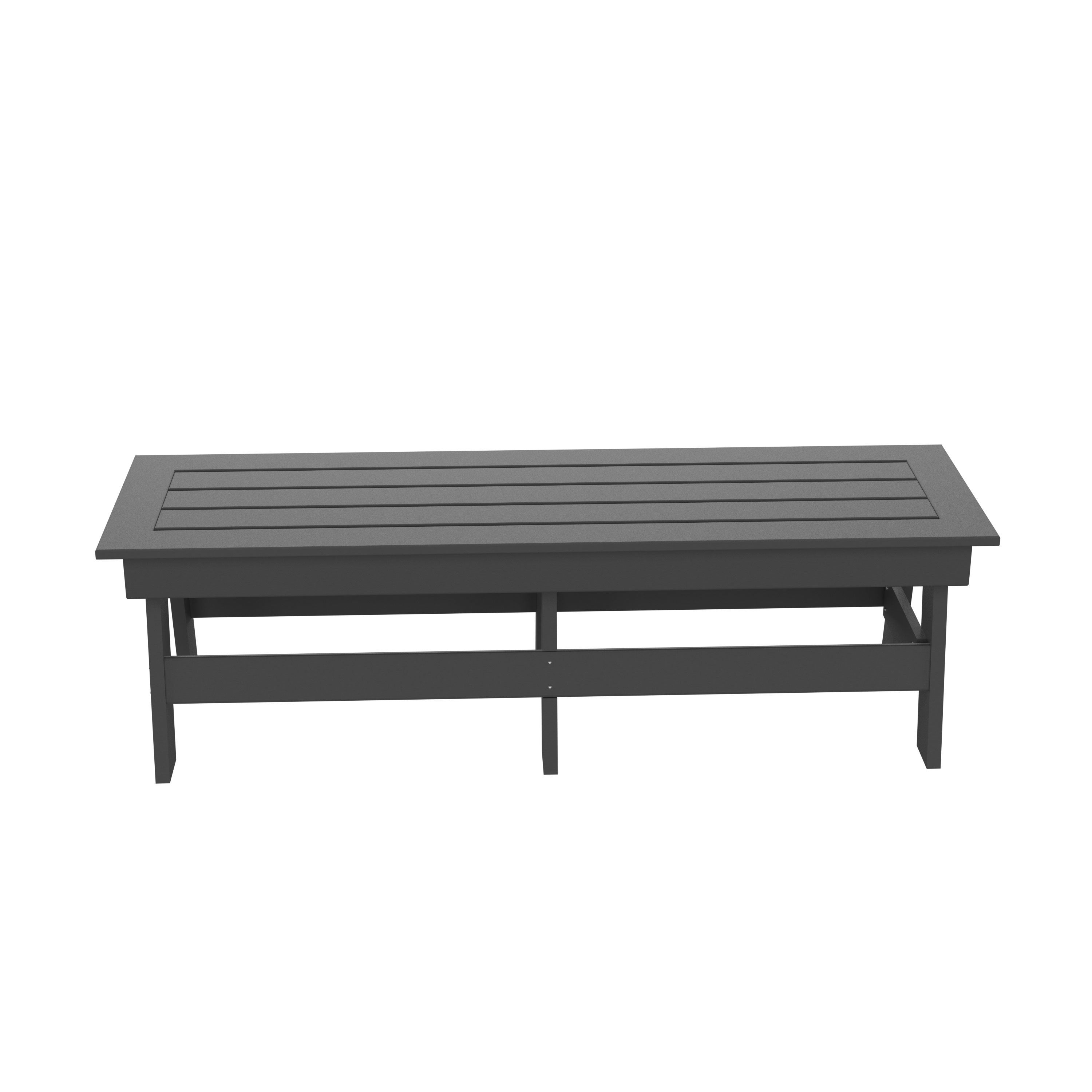HDPE Dining  Bench, Gray - Atlantic Fine Furniture Inc