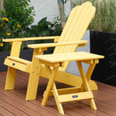 TALE Adirondack Portable Folding Side Table Square All-Weather and Fade-Resistant Plastic Wood Table Perfect for Outdoor Garden, Beach, Camping, Picnics Yellow - Atlantic Fine Furniture Inc