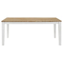 Hollis - Rectangular Wood Dining Table - Brown - Atlantic Fine Furniture Inc