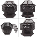 24" Metal Fire Pit - Atlantic Fine Furniture Inc