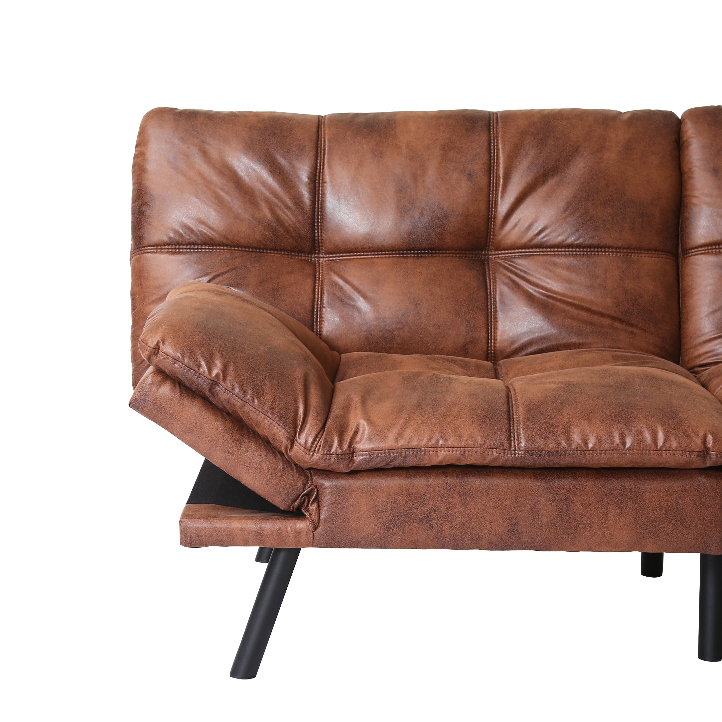 Convertible Memory Foam Futon Couch Bed, Modern Folding Sleeper Sofa-SF267PUCH - Atlantic Fine Furniture Inc