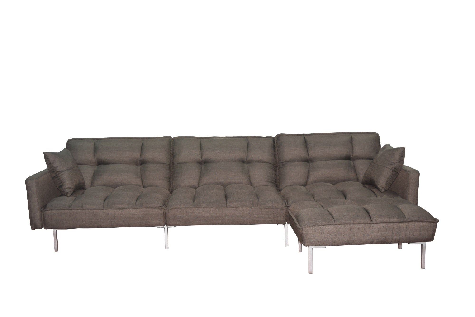 Sectional sofa couch sleeper brown - Atlantic Fine Furniture Inc