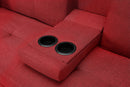 SLEEPER SOFA RED COLOR FABRIC（same as W22339670。Size difference, See Details in page.） - Atlantic Fine Furniture Inc