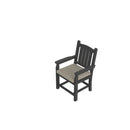 HDPE Dining Chair, Gray, With Cushion, Set of 2 - Atlantic Fine Furniture Inc