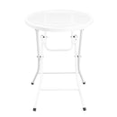 Premium Steel Patio Bistro Set, Folding Outdoor Patio Furniture Sets, 3 Piece Patio Set of Foldable Patio Table and Chairs - Atlantic Fine Furniture Inc