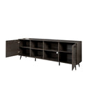TV Stand Mid-Century Wood Modern Entertainment Center Adjustable Storage Cabinet TV Console for Living Room - Atlantic Fine Furniture Inc