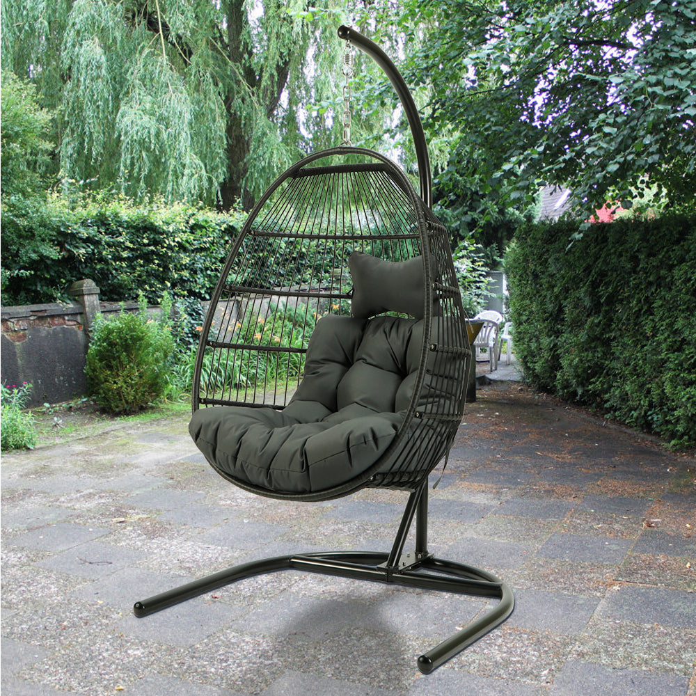 EGG SHAPE SWING CHAIR PATIO GRADEN HOME - Atlantic Fine Furniture Inc