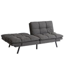 Convertible Memory Foam Futon Couch Bed, Modern Folding Sleeper Sofa-SF267FADGY - Atlantic Fine Furniture Inc