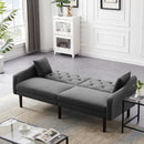 FUTON SOFA SLEEPER GREY VELVET WITH 2 PILLOWS(same as W223S00382,W223S00954) ***Not available for sale on Walmart*** - Atlantic Fine Furniture Inc