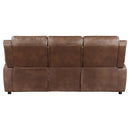 Ellington - Upholstered Padded Arm Sofa - Dark Brown