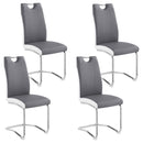 Brooklyn - Upholstered Dining Side Chair (Set of 4) - Gray - Atlantic Fine Furniture Inc