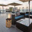 Wood-effect 41,000 BTU Outdoor Propane Standing Patio Heater - Atlantic Fine Furniture Inc