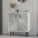 Buffet Cabinet with 2 Doors Modern, Freestanding Sideboard Storage Cabinet Entryway Floor Cabinet for Living Room Office Bedroom - Atlantic Fine Furniture Inc