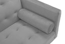 Square arm sleeper sofa Grey VELVET ***Not available for sale on Walmart*** - Atlantic Fine Furniture Inc