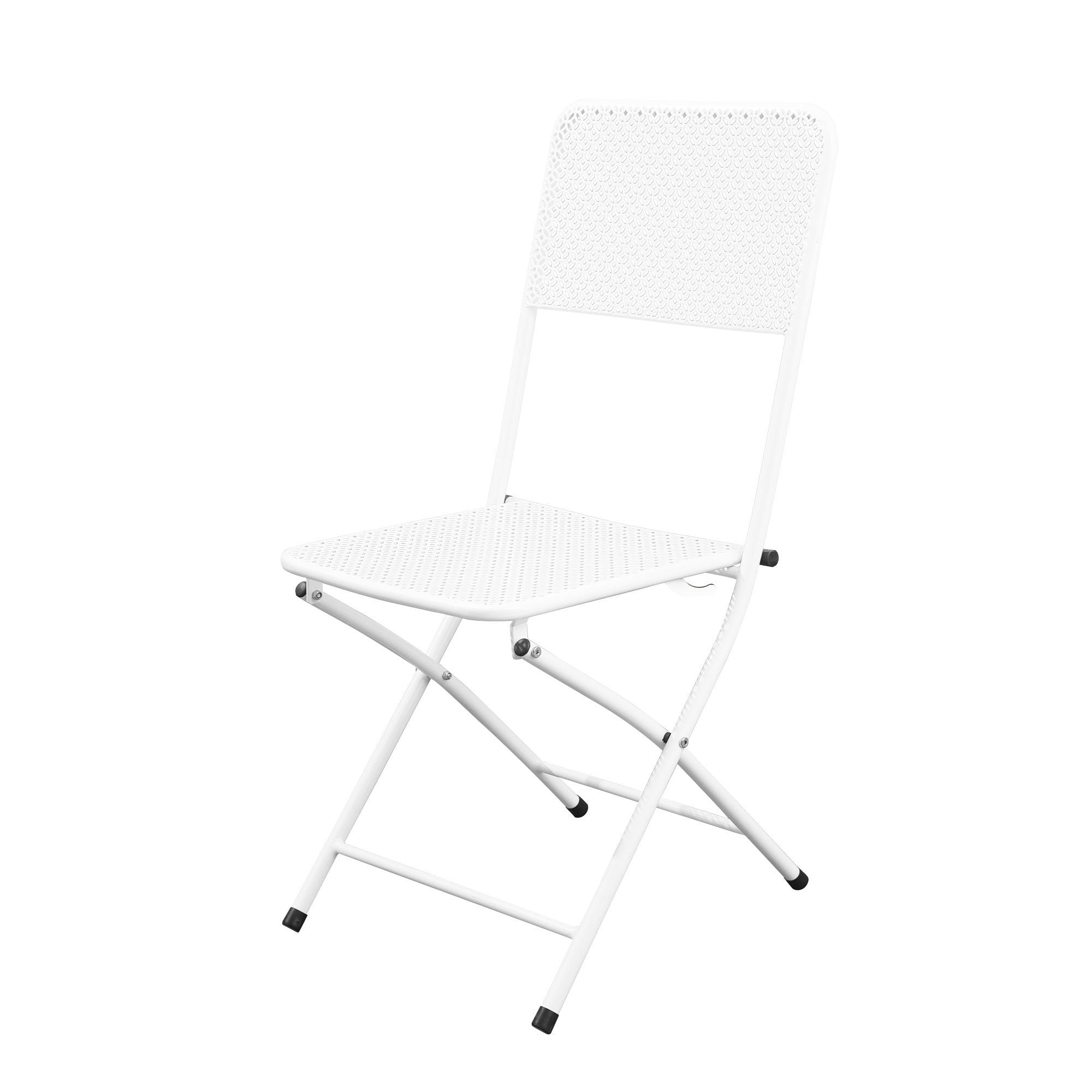 Premium Steel Patio Bistro Set, Folding Outdoor Patio Furniture Sets, 3 Piece Patio Set of Foldable Patio Table and Chairs - Atlantic Fine Furniture Inc