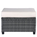 U_Style 8 Piece Rattan Sectional Seating Group with Cushions, Patio Furniture Sets, Outdoor Wicker Sectional - Atlantic Fine Furniture Inc