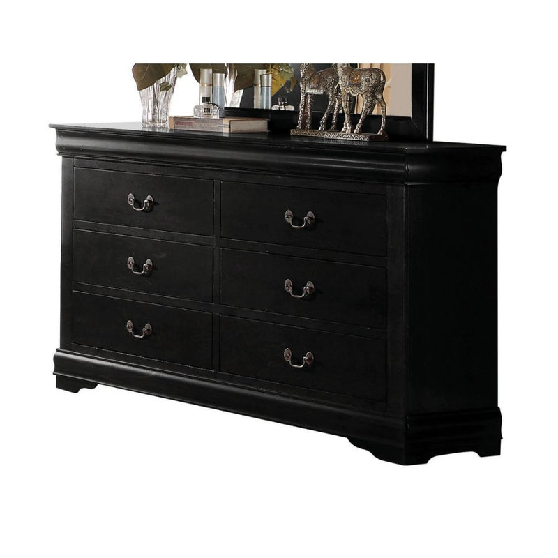 Bring casual elegance into your home with the Louis Phillipe dresser. This dresser is a piece that offers any bedroom a sophisticated look.