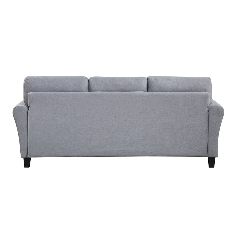 79.9" Modern Living Room Sofa Linen Upholstered Couch Furniture For Home Or Office, Light Gray*Blue, (3-Seat)