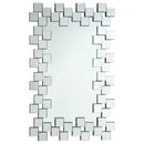 Pamela - Rectangular Frameless Wall Mirror - Silver - Atlantic Fine Furniture Inc