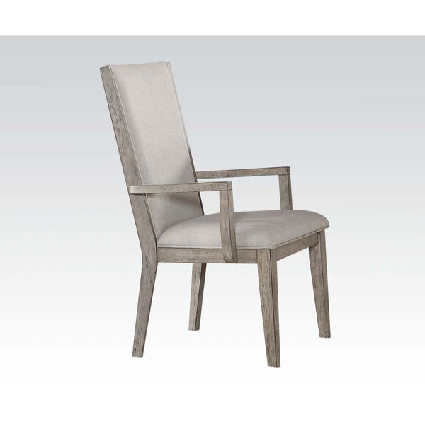 Rocky - Chair (Set of 2) - Fabric & Gray Oak - Atlantic Fine Furniture Inc