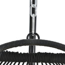 TOPMAX Patio Foldable Swing Chair Porch PE Wicker Egg Hanging Chair Hammock Chair w/Stand and Cushion for Outdoor Balcony Indoor Bedroom, Beige - Atlantic Fine Furniture Inc