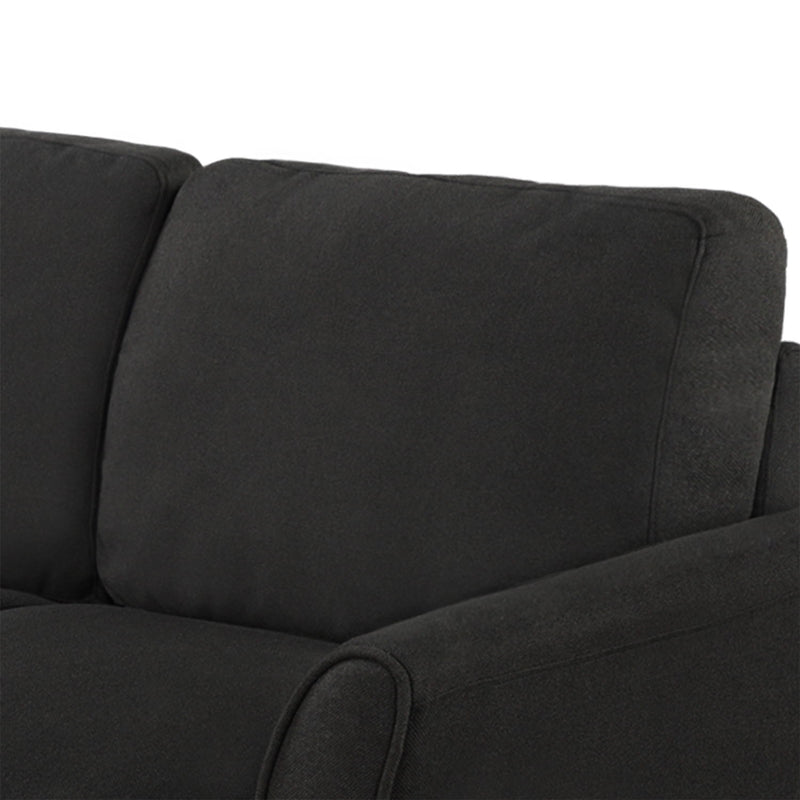 Living Room Furniture Love Seat Sofa Double Seat Sofa (Loveseat Chair) (Black)
