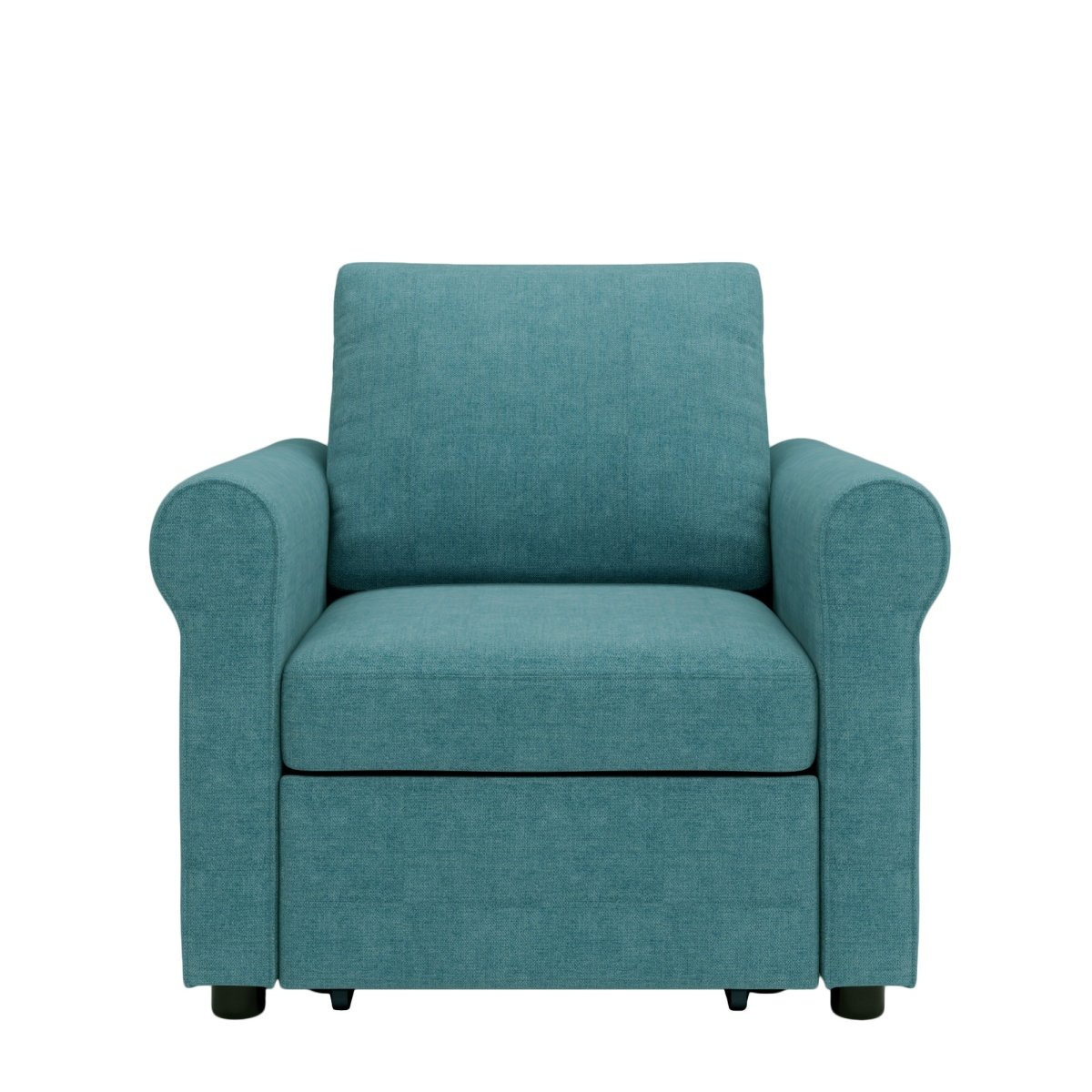 3-in-1 Sofa Bed Chair, Convertible Sleeper Chair Bed,Adjust Backrest Into a Sofa,Lounger Chair,Single Bed,Modern Chair Bed Sleeper for Adults,Teal - Atlantic Fine Furniture Inc
