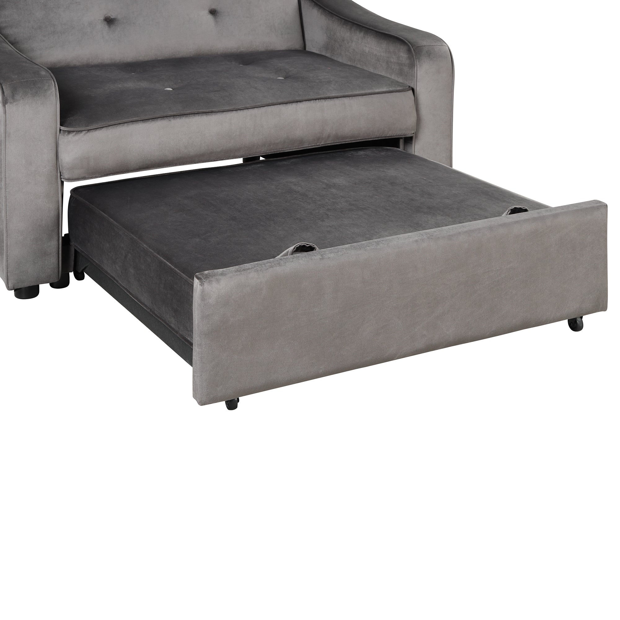 Orisfur. 50.6" Convertible Sleeper Bed, Adjustable Sofa Couch with Dual USB Ports for Living Room Space - Atlantic Fine Furniture Inc
