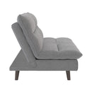 Casual Living Room 1pc Elegant Lounger Light Gray Textured Fabric Upholstered Sleeper Sofa Versatile Placement Furniture - Atlantic Fine Furniture Inc
