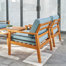 Gloucester Teak-like 4-Piece Patio Sofa - Atlantic Fine Furniture Inc