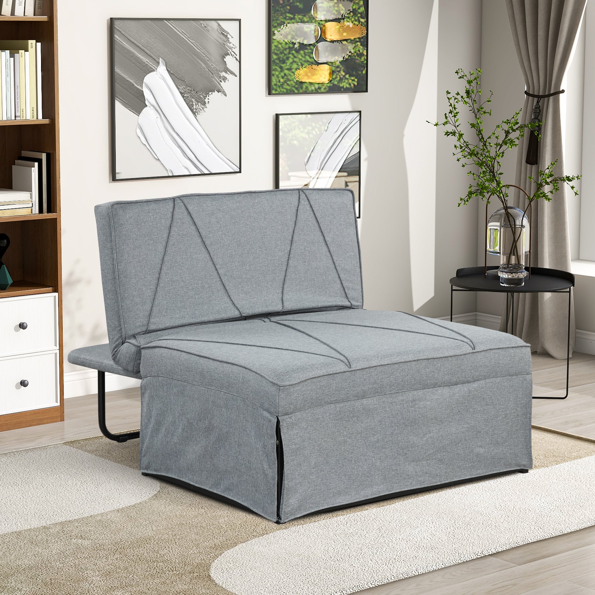 Orisfur.Sofa Bed,4-in-1Folding Ottoman Sofa Bed Sleeper Chair Convertible Chair into Bed with Adjustable Backrest Sleeper Couch Bed for Living Room/Small Apartment/Adults - Atlantic Fine Furniture Inc