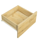 MDF UP And Down WALL-MOUNTED TV Cabinet With Three Drawers & LED Lights,OAK - Atlantic Fine Furniture Inc