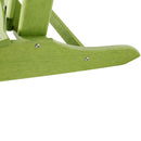 HDPE Adirondack Chair Sunlight Resistant No-Fading Snowstorm Resistant Outdoor Chair Patio Chairs-Ergonomic Comfort, Like Real Wood, Widely Used for Fire Pits, Decks, Gardens - Apple Green - Atlantic Fine Furniture Inc
