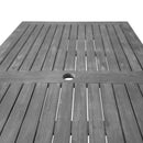 Renaissance Outdoor Patio Hand-scraped Wood Rectangular Dining Table with Curvy Legs - Atlantic Fine Furniture Inc