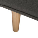 FUTON SLEEPER SOFA WITH 2 PILLOWS Dark gray FABRIC（same as W223S01338、W223S00991。Size difference, See Details in page.） - Atlantic Fine Furniture Inc