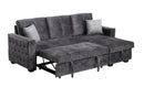 Reversible Sleeper Sectional Storage Sofa Bed,Corner Sofa-Bed With Storage,3 Seat Both Left Handed And Right Handed, Nailheaded - Atlantic Fine Furniture Inc