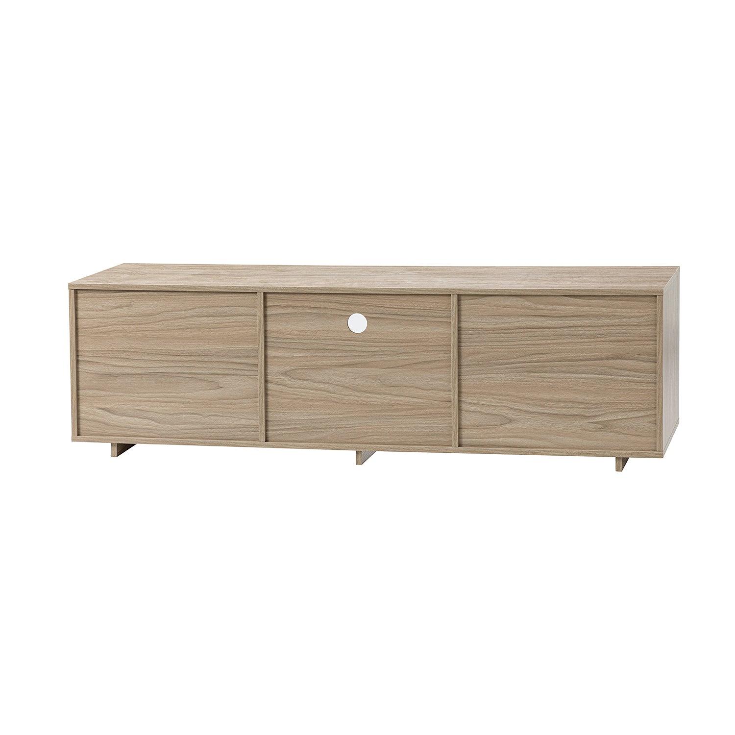 Hesperia TV Stand  with Storage and Two Slatted Sliding Doors for TVs up to 65" - Atlantic Fine Furniture Inc