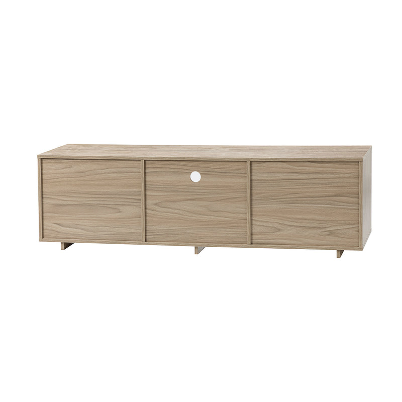 Hesperia TV Stand  with Storage and Two Slatted Sliding Doors for TVs up to 65"