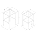 Leilani - 2 Piece Glass Top Nesting Table Set - Black - Atlantic Fine Furniture Inc