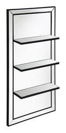 Oriel - Rectangular 3-Shelf Wall Mirror - Silver - Atlantic Fine Furniture Inc