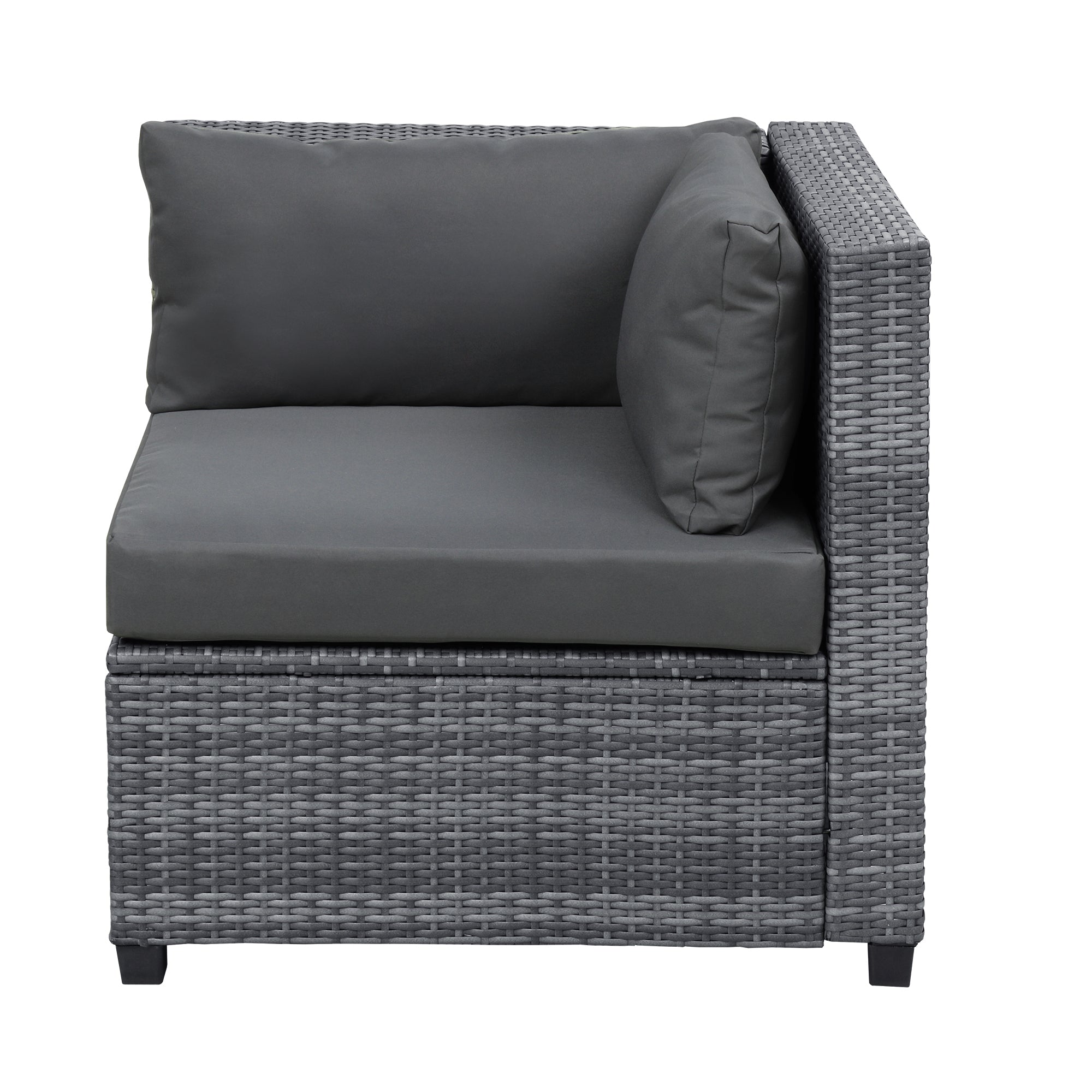 U_Style 8 Piece Rattan Sectional Seating Group with Cushions, Patio Furniture Sets, Outdoor Wicker Sectional - Atlantic Fine Furniture Inc