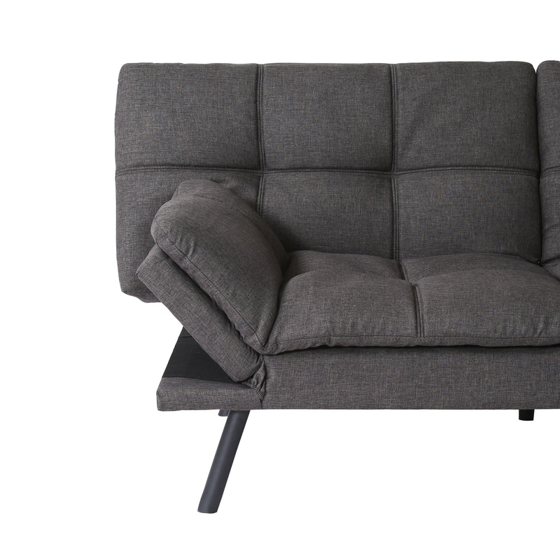 Convertible Memory Foam Futon Couch Bed, Modern Folding Sleeper Sofa-SF267FADGY - Atlantic Fine Furniture Inc