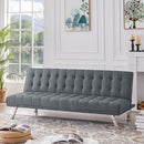 Futon Sofa Bed, Upholstered Convertible Folding Sleeper Recliner for Living Room - Atlantic Fine Furniture Inc