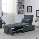 [Video] Welike 24.5"W Sleeper sofa bed, convertible chair 4 in 1 multifunctional folding sleeper sofa bed pull out sleeper sofa bed with adjustable backrest, single bed chair for small spaces - Atlantic Fine Furniture Inc