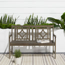 Renaissance Outdoor Patio Diamond 4-foot Hand-scraped Hardwood Bench - Atlantic Fine Furniture Inc