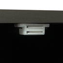 Farmhouse TV Stand, Fireplace TV Stand, Wood Entertainment Center Media Console with Storage,Black - Atlantic Fine Furniture Inc